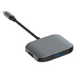 USB-хаб Comma Clian HDMI Adapter универсальный (USB Type C, 2xUSB, USB 3.0, HDMI, темно-серый)