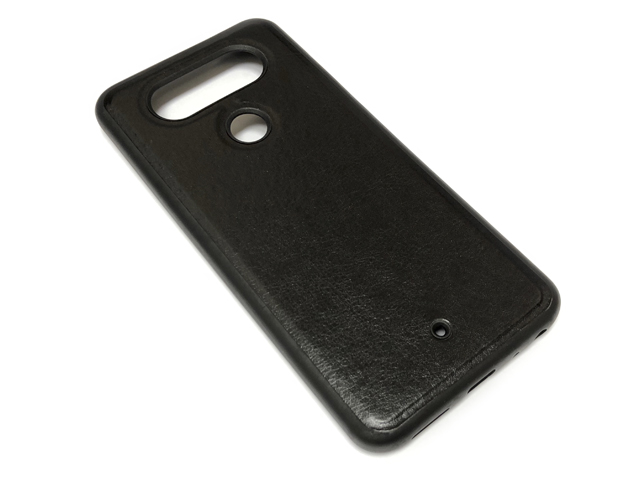 Чехол Yotrix SnapCase для LG Q8 (черный, кожаный)