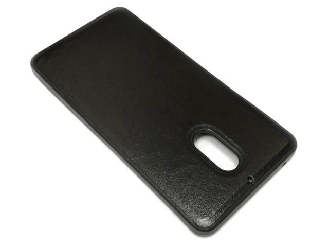 Чехол Yotrix SnapCase для Nokia 6 (черный, кожаный)