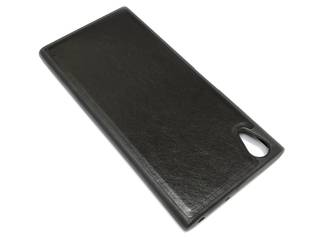 Чехол Yotrix SnapCase для Sony Xperia XA1 plus (черный, кожаный)