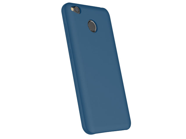 Чехол Yotrix LiquidSilicone для Xiaomi Redmi 4X (синий, гелевый)