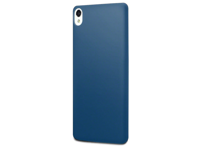 Чехол Yotrix LiquidSilicone для Sony Xperia XA1 (синий, гелевый)