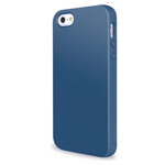 Чехол Yotrix LiquidSilicone для Apple iPhone SE (синий, гелевый)
