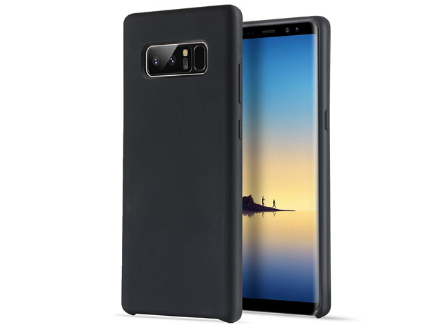 Чехол Yotrix LiquidSilicone для Samsung Galaxy Note 8 (черный, гелевый)
