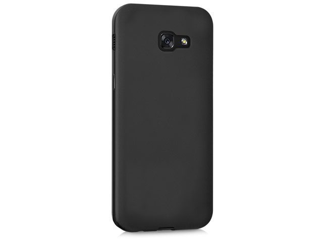 Чехол Yotrix LiquidSilicone для Samsung Galaxy A5 2017 (черный, гелевый)