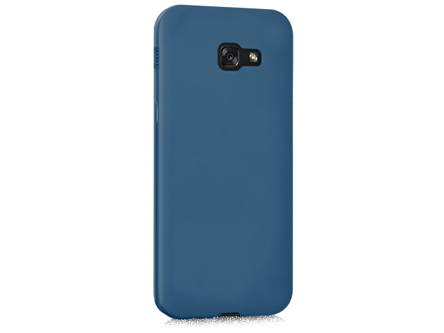 Чехол Yotrix LiquidSilicone для Samsung Galaxy A5 2017 (синий, гелевый)