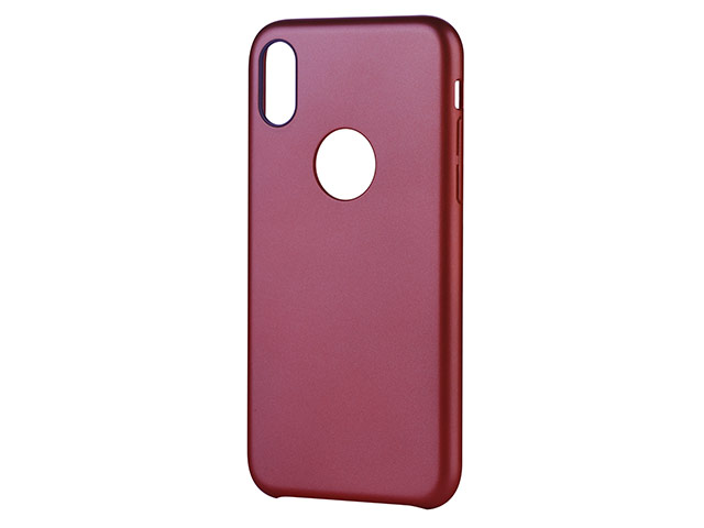 Чехол Devia Ceo case для Apple iPhone X (красный, пластиковый)