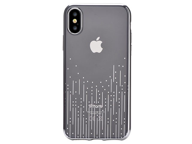 Чехол Devia Crystal Meteor для Apple iPhone X (Silvery, гелевый)