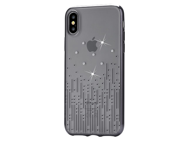 Чехол Devia Crystal Meteor для Apple iPhone X (Gun Black, гелевый)