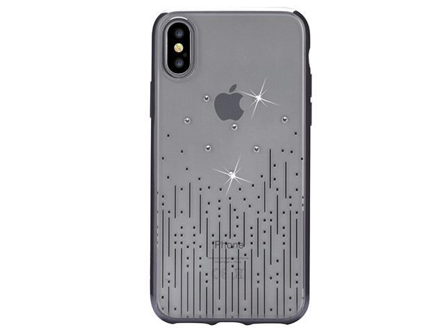 Чехол Devia Crystal Meteor для Apple iPhone X (Gun Black, гелевый)