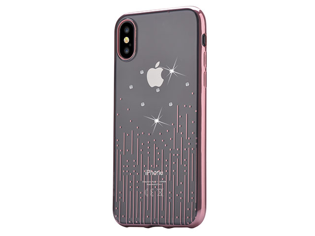 Чехол Devia Crystal Meteor для Apple iPhone X (Rose Gold, гелевый)