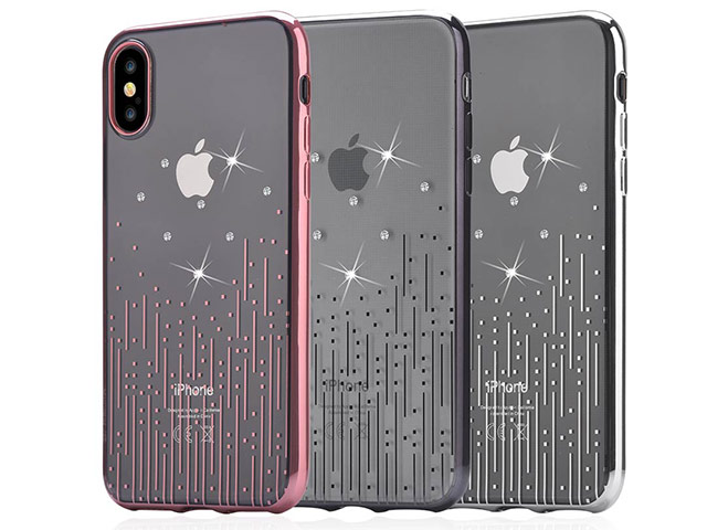 Чехол Devia Crystal Meteor для Apple iPhone X (Rose Gold, гелевый)