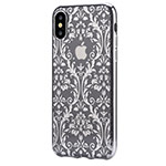 Чехол Devia Crystal Baroque для Apple iPhone X (Silvery, гелевый)