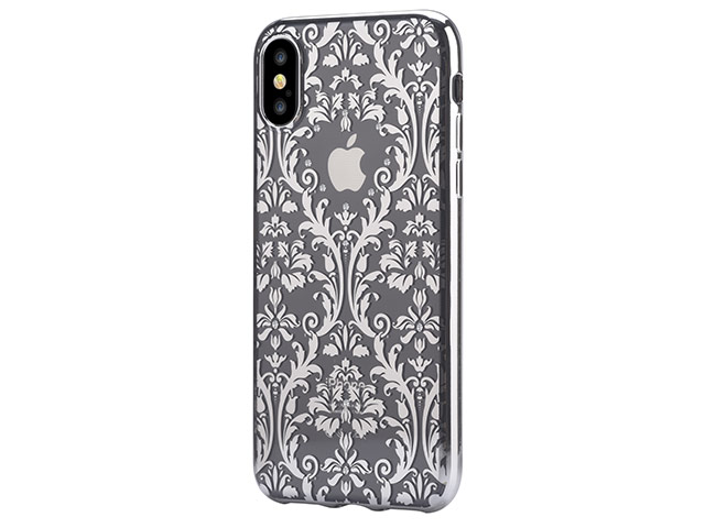 Чехол Devia Crystal Baroque для Apple iPhone X (Silvery, гелевый)