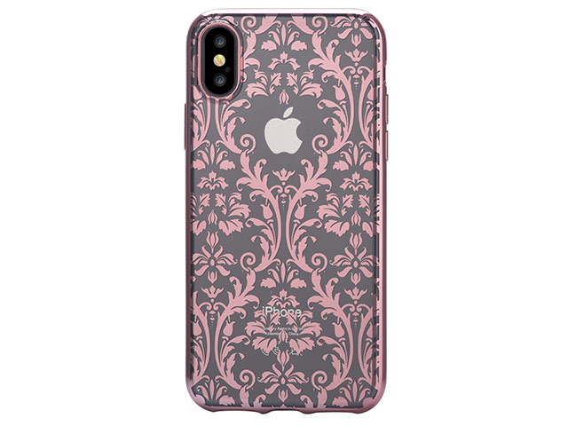 Чехол Devia Crystal Baroque для Apple iPhone X (Rose Gold, гелевый)