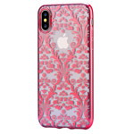 Чехол Devia Crystal Baroque для Apple iPhone X (Red, гелевый)