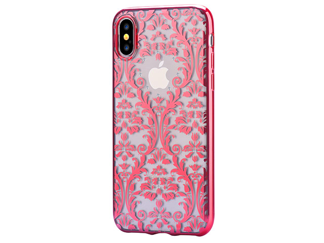 Чехол Devia Crystal Baroque для Apple iPhone X (Red, гелевый)