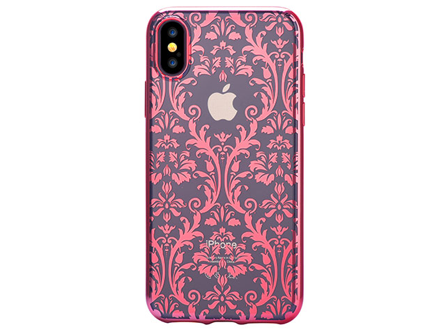 Чехол Devia Crystal Baroque для Apple iPhone X (Red, гелевый)