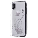 Чехол Devia Crystal Lotus для Apple iPhone X (Gun Black, пластиковый)