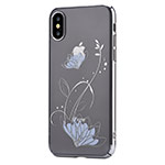 Чехол Devia Crystal Lotus для Apple iPhone X (Silvery, пластиковый)
