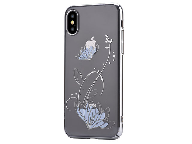 Чехол Devia Crystal Lotus для Apple iPhone X (Silvery, пластиковый)