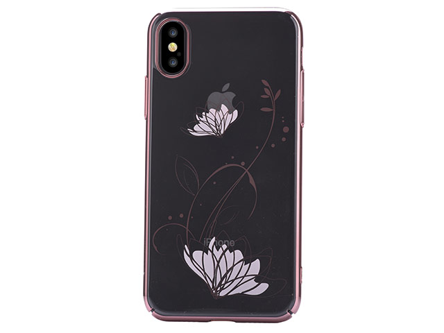 Чехол Devia Crystal Lotus для Apple iPhone X (Rose Gold, пластиковый)