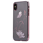 Чехол Devia Crystal Lotus для Apple iPhone X (Red, пластиковый)