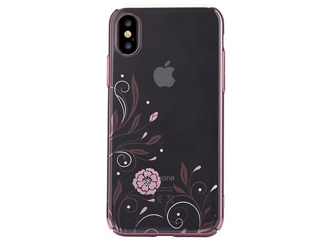 Чехол Devia Crystal Petunia для Apple iPhone X (Red, пластиковый)