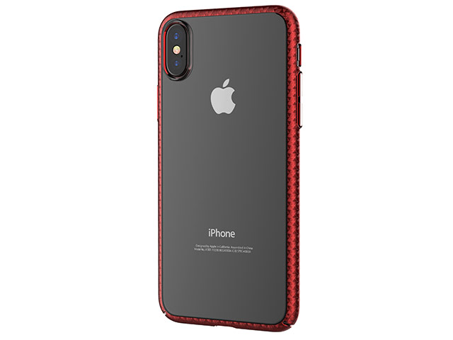 Чехол Devia Glimmer Luxurious для Apple iPhone X (красный, пластиковый)