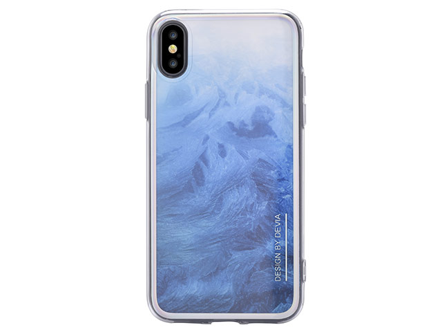 Чехол Devia Landscape для Apple iPhone X (голубой, гелевый)
