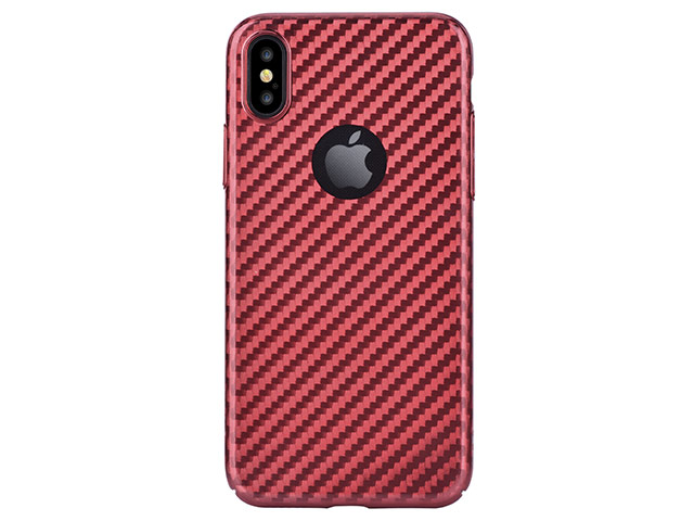 Чехол Devia Linger case для Apple iPhone X (красный, пластиковый)