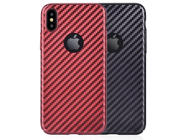 Чехол Devia Linger case для Apple iPhone X (красный, пластиковый)