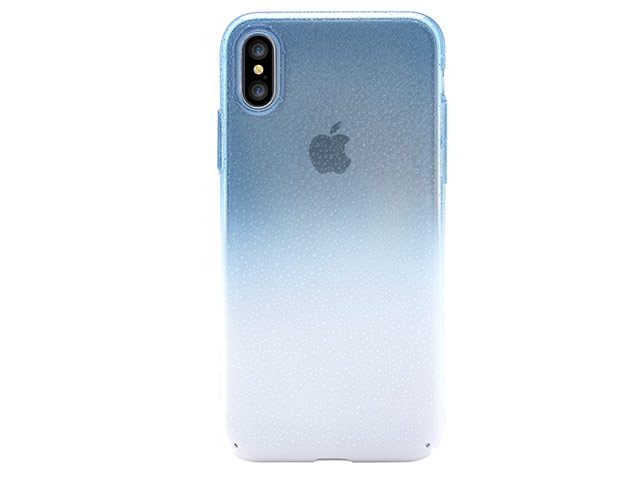 Чехол Devia Amber case для Apple iPhone X (голубой, пластиковый)