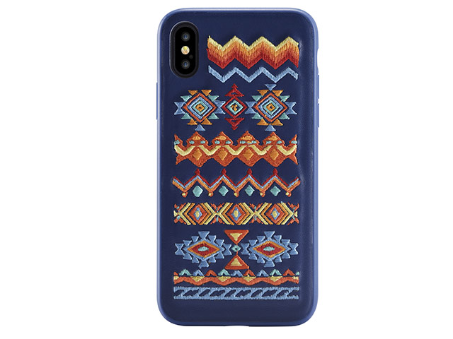 Чехол Devia Flower Embroidery для Apple iPhone X (Bohemian, кожаный)