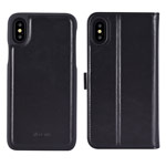 Чехол Devia Magic 2-in-1 Leather case для Apple iPhone X (черный, кожаный)