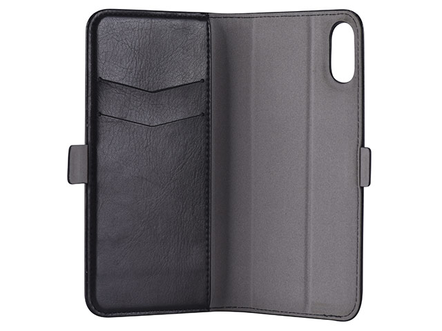 Чехол Devia Magic 2-in-1 Leather case для Apple iPhone X (черный, кожаный)