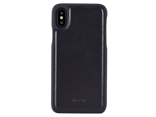 Чехол Devia Magic 2-in-1 Leather case для Apple iPhone X (черный, кожаный)