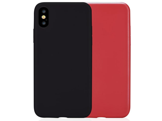Чехол Vouni Cheerful case для Apple iPhone X (черный, пластиковый)