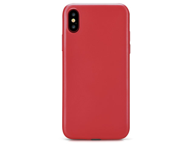 Чехол Vouni Cheerful case для Apple iPhone X (красный, пластиковый)