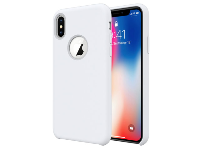 Чехол Vouni Joyful case для Apple iPhone X (белый, гелевый)