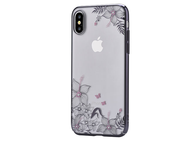 Чехол Vouni Shining case для Apple iPhone X (черный, пластиковый)