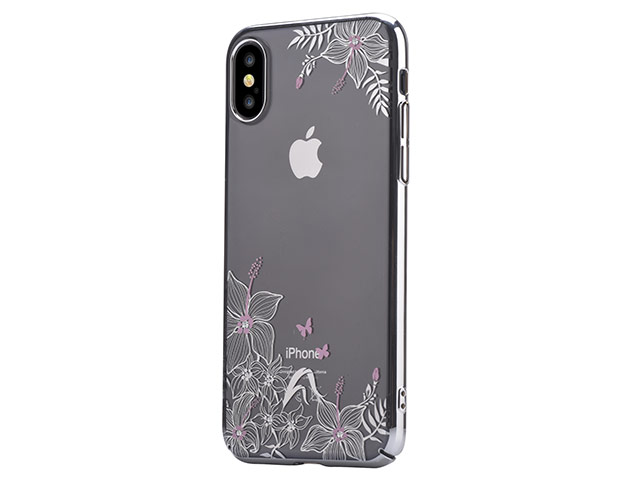 Чехол Vouni Shining case для Apple iPhone X (серебристый, пластиковый)