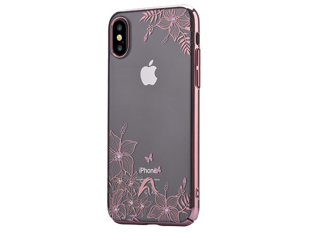 Чехол Vouni Shining case для Apple iPhone X (розовый, пластиковый)