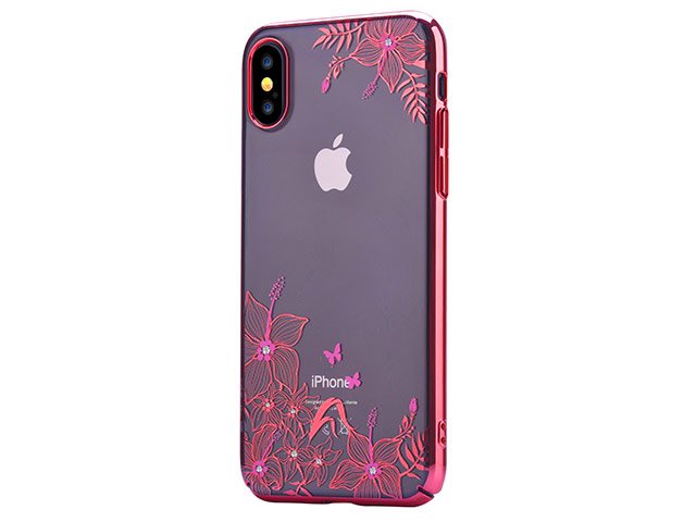 Чехол Vouni Shining case для Apple iPhone X (красный, пластиковый)