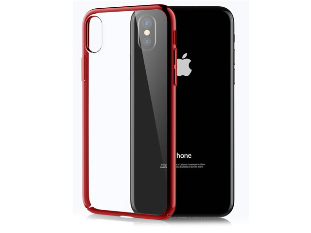 Чехол Vouni Sleek case для Apple iPhone X (красный, пластиковый)