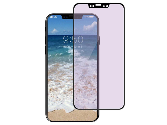 Защитная пленка Devia Anti-Blueray Full Screen Glass для Apple iPhone X (стеклянная, 0.26 мм, черная)