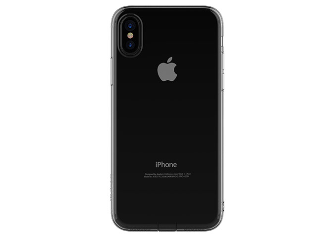 Чехол Devia Anti-shock Soft case для Apple iPhone X (серый, гелевый)