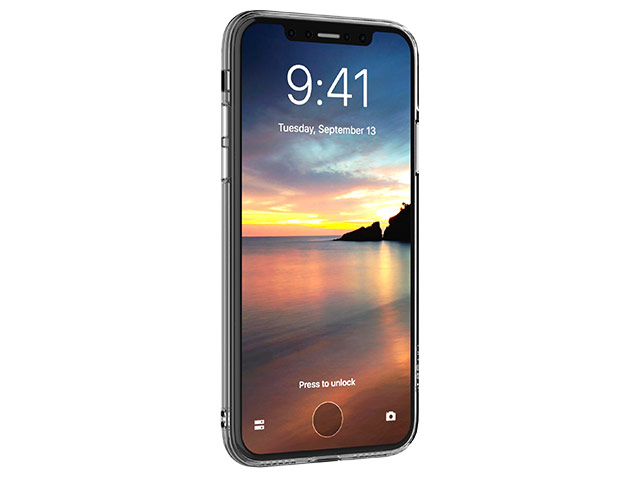 Чехол Devia Anti-shock Soft case для Apple iPhone X (серый, гелевый)