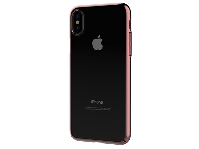 Чехол Devia Glimmer case для Apple iPhone X (розовый, пластиковый)