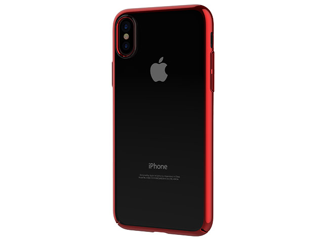 Чехол Devia Glimmer case для Apple iPhone X (красный, пластиковый)